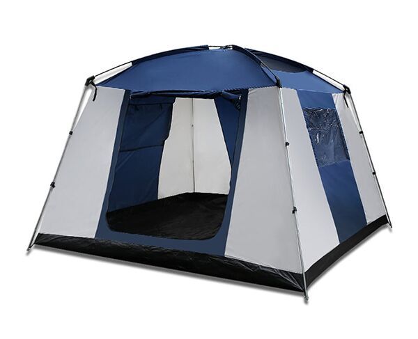 6 Person Dome Camping Tent – Navy/Grey